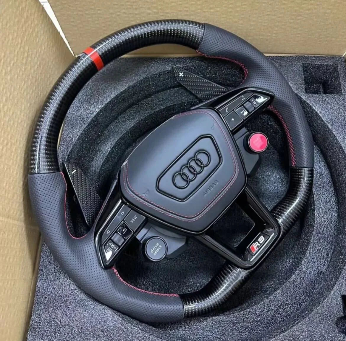 Audi - Carbon Fiber Steering Wheel (Custom)