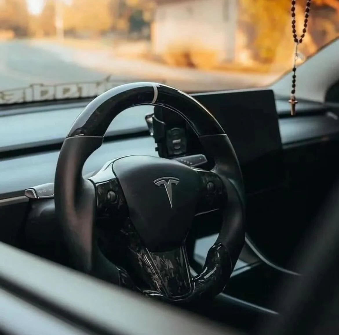 Tesla - Carbon Fiber Steering Wheel (Custom)